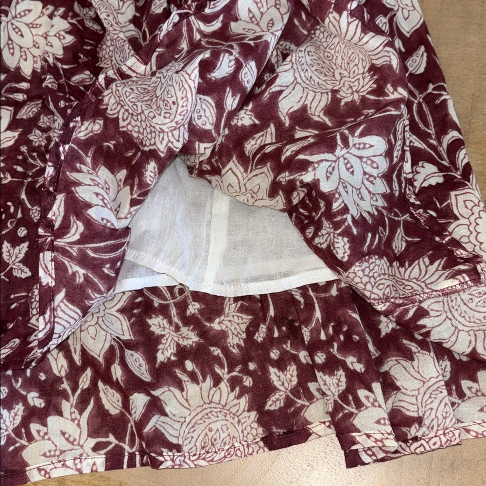 Victoria Dunn Clara the Label Flowy Boho Mini Dress 100% Cotton Handmade XL NWT - Picture 3 of 8